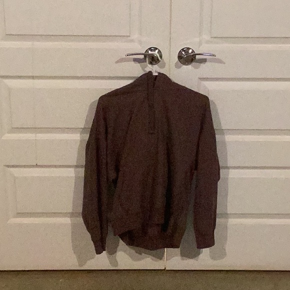 Never worn maroon drawstring hoodie. - Picture 1 of 3